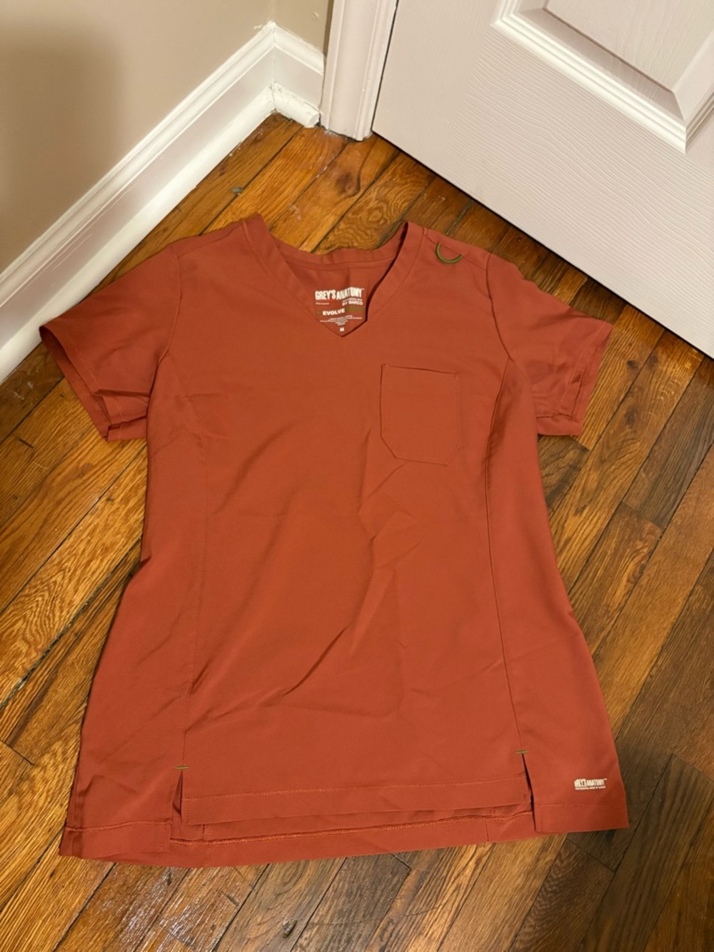 Grey's Anatomy Rust Orange V-Neck Scrub SET